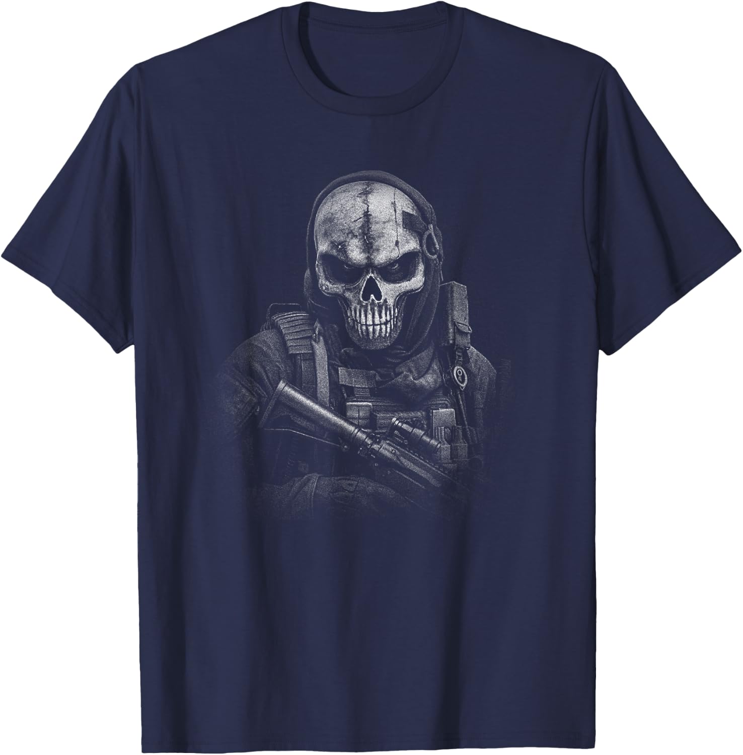 Force d'intervention - Masque de jeu - Motif tête de mort T-Shirt - T-Shirt | Navy