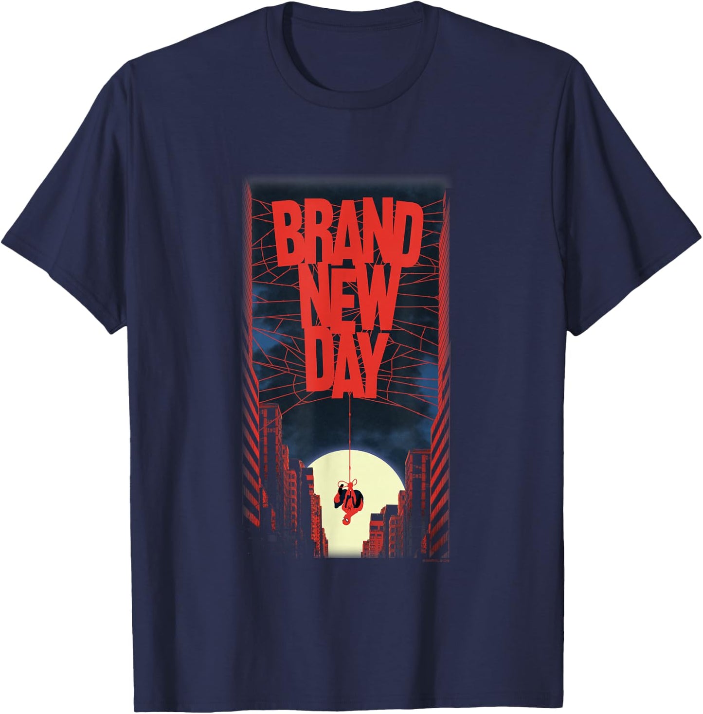 Marvel Spider-Man Moonrise Spider T-Shirt - T-Shirt | Navy