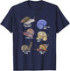 Snail Species Illustration Biology Snail Species Snails T-Shirt - T-Shirt | Navy