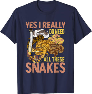 Ball Python Funny Snake T-Shirt - T-Shirt | Navy