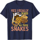 Ball Python Funny Snake T-Shirt - T-Shirt | Navy