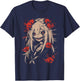 Horror Anime Manga | Japan Japanese Creepy Kawaii Goth , black T-Shirt - T-Shirt | Navy