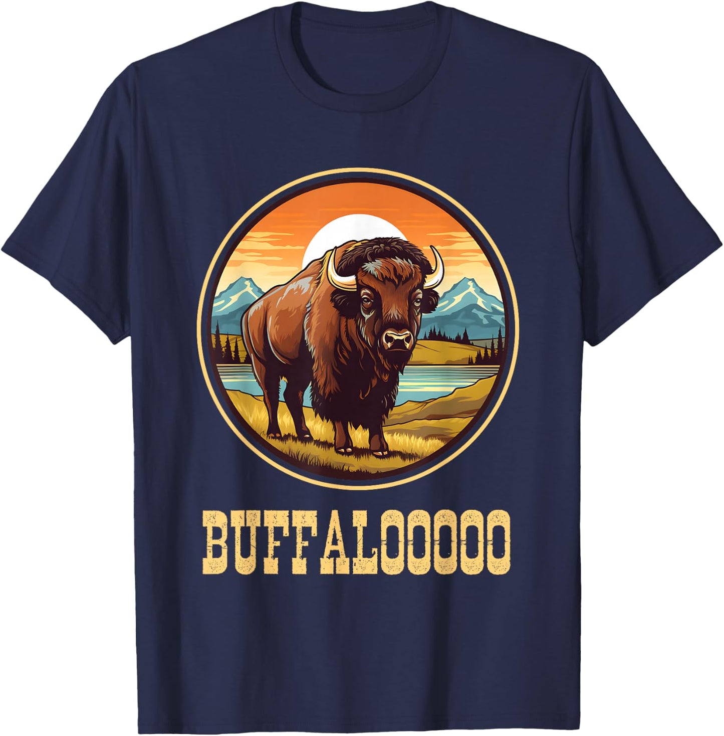 Lucky Buffalo Lucky Casino Shirt Slot Machine T-Shirt - T-Shirt | Navy