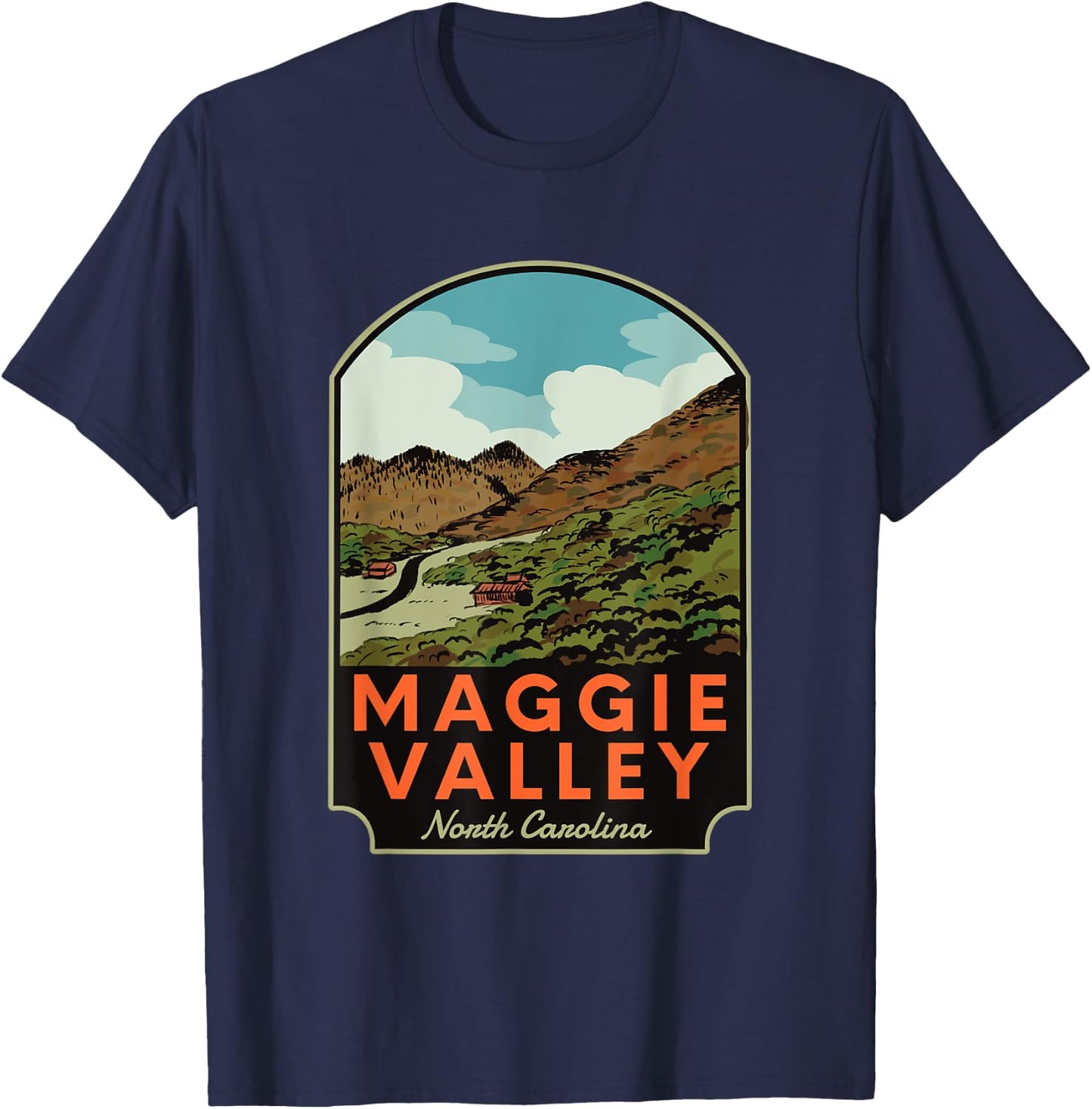 Maggie Valley North Carolina T-Shirt - T-Shirt | Navy