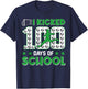 I Kicked 100 Days Of School Soccer 100th Day Of School Boys T-Shirt - T-Shirt | Navy