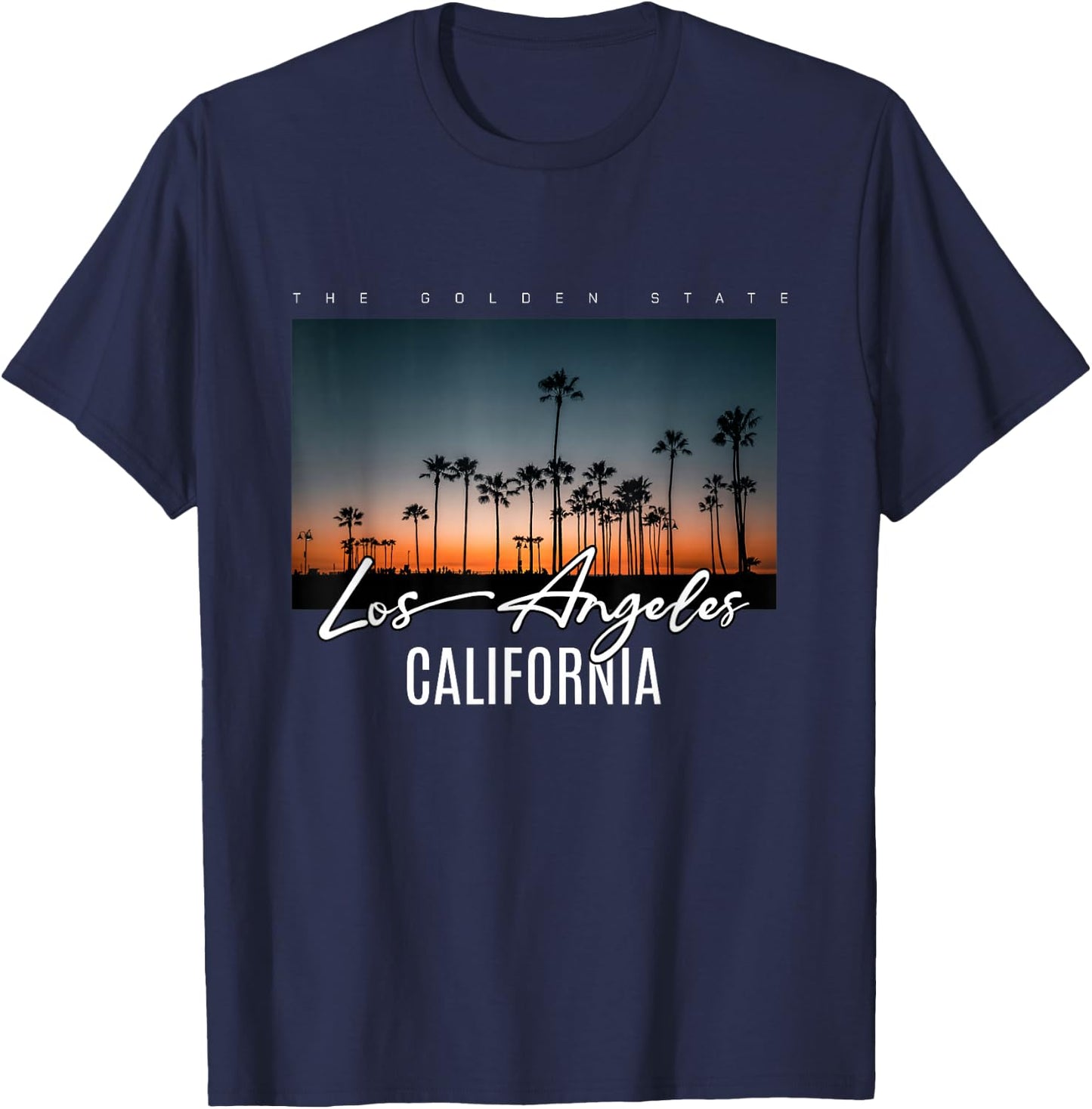 Los Angeles - The Golden State T-Shirt - T-Shirt | Navy