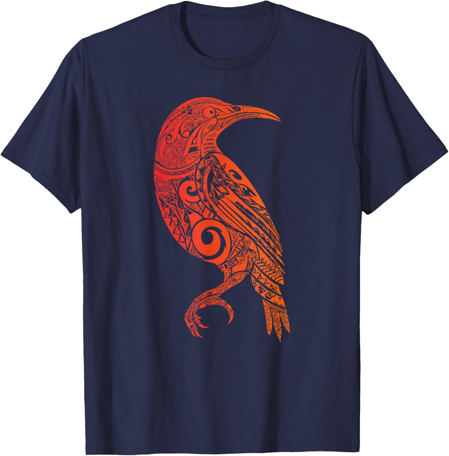 Tribal Honeycreeper Shirt - Tribal Polynesian Tribal T-Shirt - T-Shirt | Navy