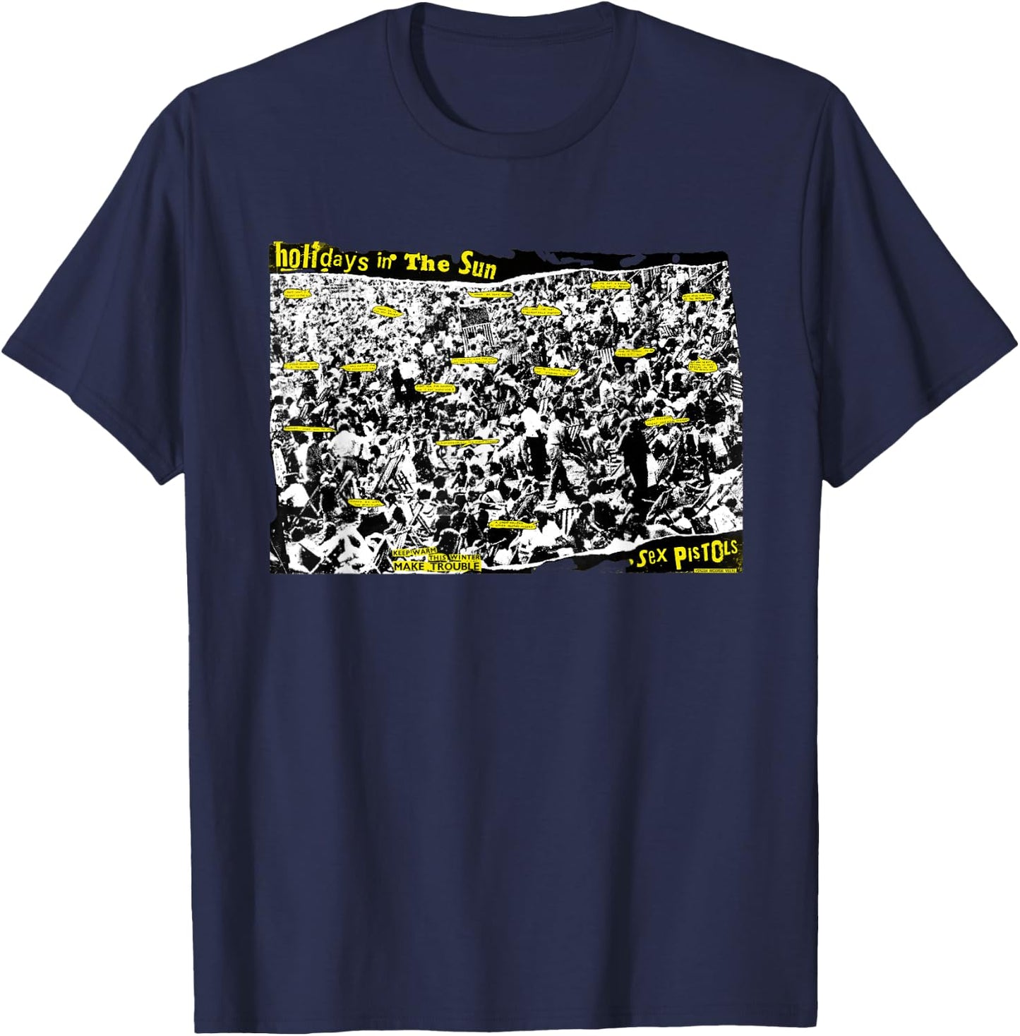 Sex Pistols Official Holidays In The Sun T-Shirt - T-Shirt | Navy