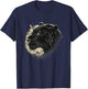 Panther Nature Jungle Motif Wildlife Moon Panther Lover T-Shirt - T-Shirt | Navy