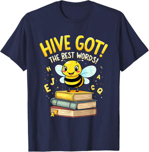 Spelling Bee Humor Spelling Champion Word Nerd Spelling T-Shirt - T-Shirt | Navy