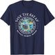 Save The Ocean Keep The Sea Plastic Free Turtle T-Shirt - T-Shirt | Navy