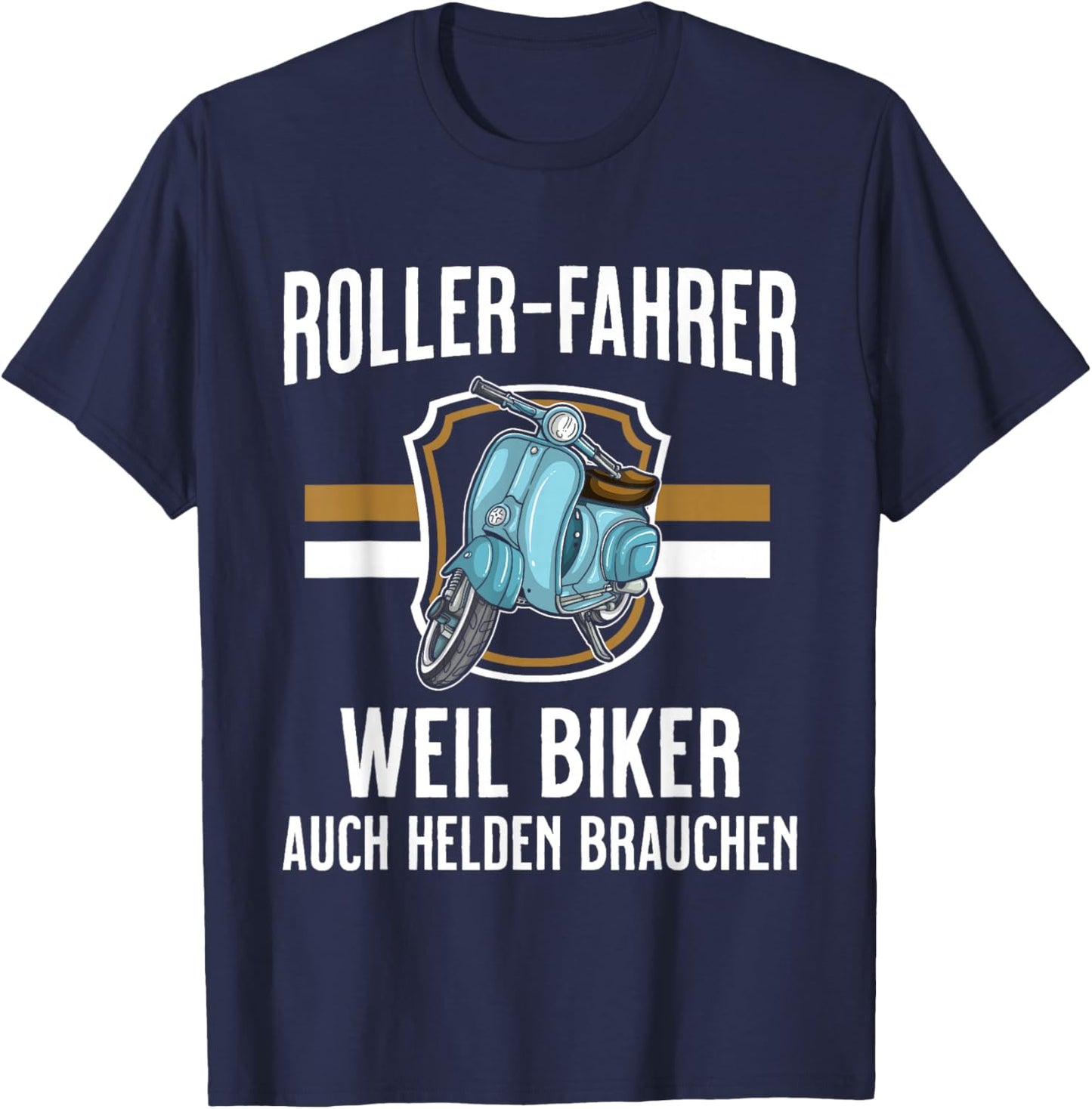 Scooter Gift Scooter Riders Men Women Scooter Rider , black T-Shirt - T-Shirt | Navy
