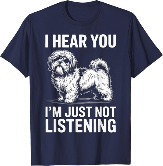 Lhasa Apso Dog Funny Lhasa Apso T-Shirt - T-Shirt | Navy