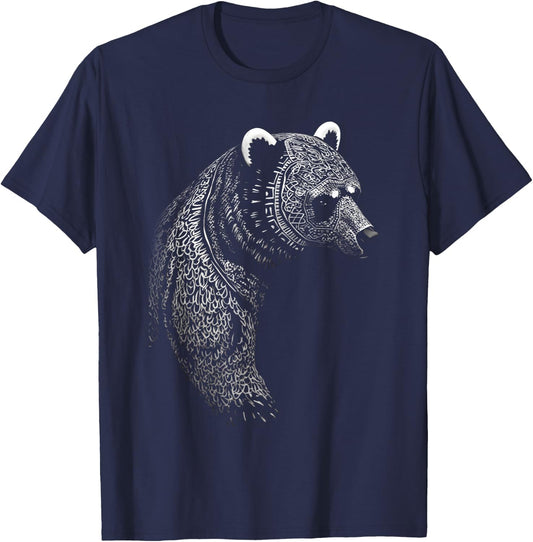Berserker Bear Warrior Odin Norse Mythology Vikings T-Shirt - T-Shirt | Navy