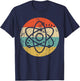 Atom Retro Style Science T-Shirt - T-Shirt | Navy