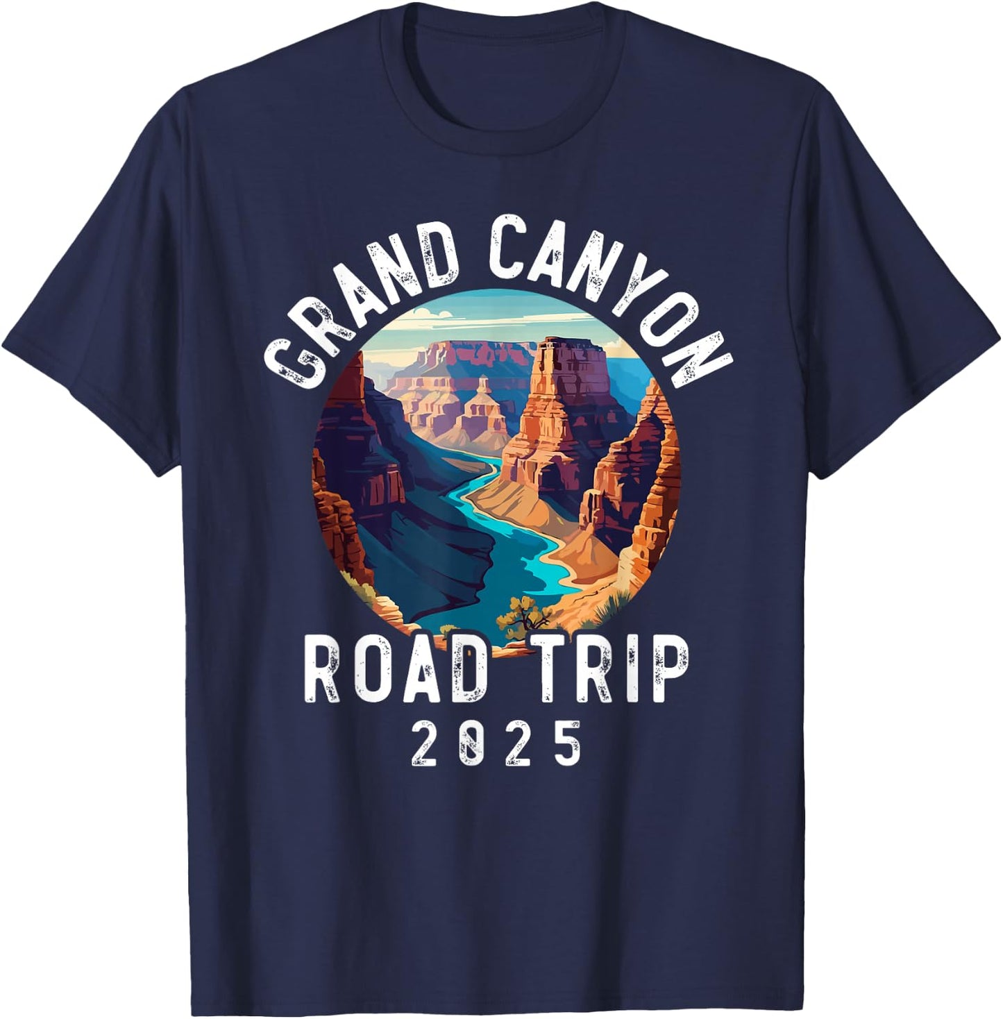 Grand Canyon National Park, Family Souvenir Road Trip 2025 T-Shirt - T-Shirt | Navy