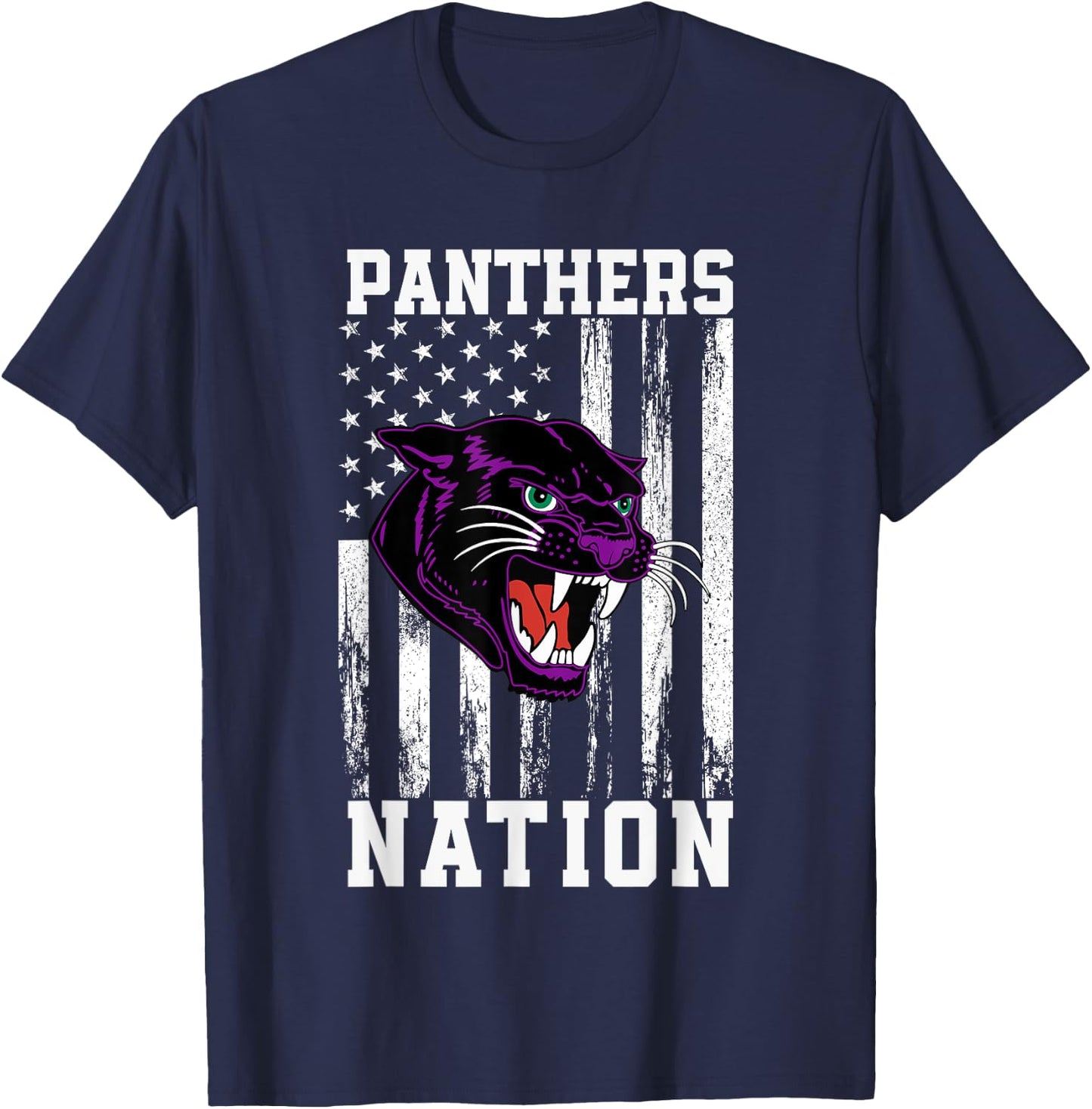 Waterville Panthers Logo Nation HS T-Shirt - T-Shirt | Navy