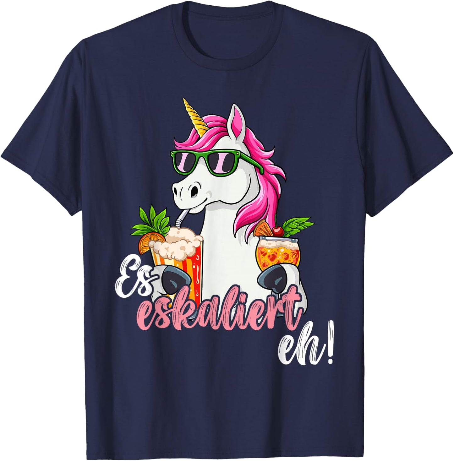 Es Escaliert Eh , black T-Shirt - T-Shirt | Navy