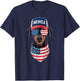 Doberman Pinscher 4th of July US American Flag Dog Patriotic T-Shirt - T-Shirt | Navy