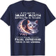 If it's not my smart mouths getting me in trouble funny cat T-Shirt - T-Shirt | Navy