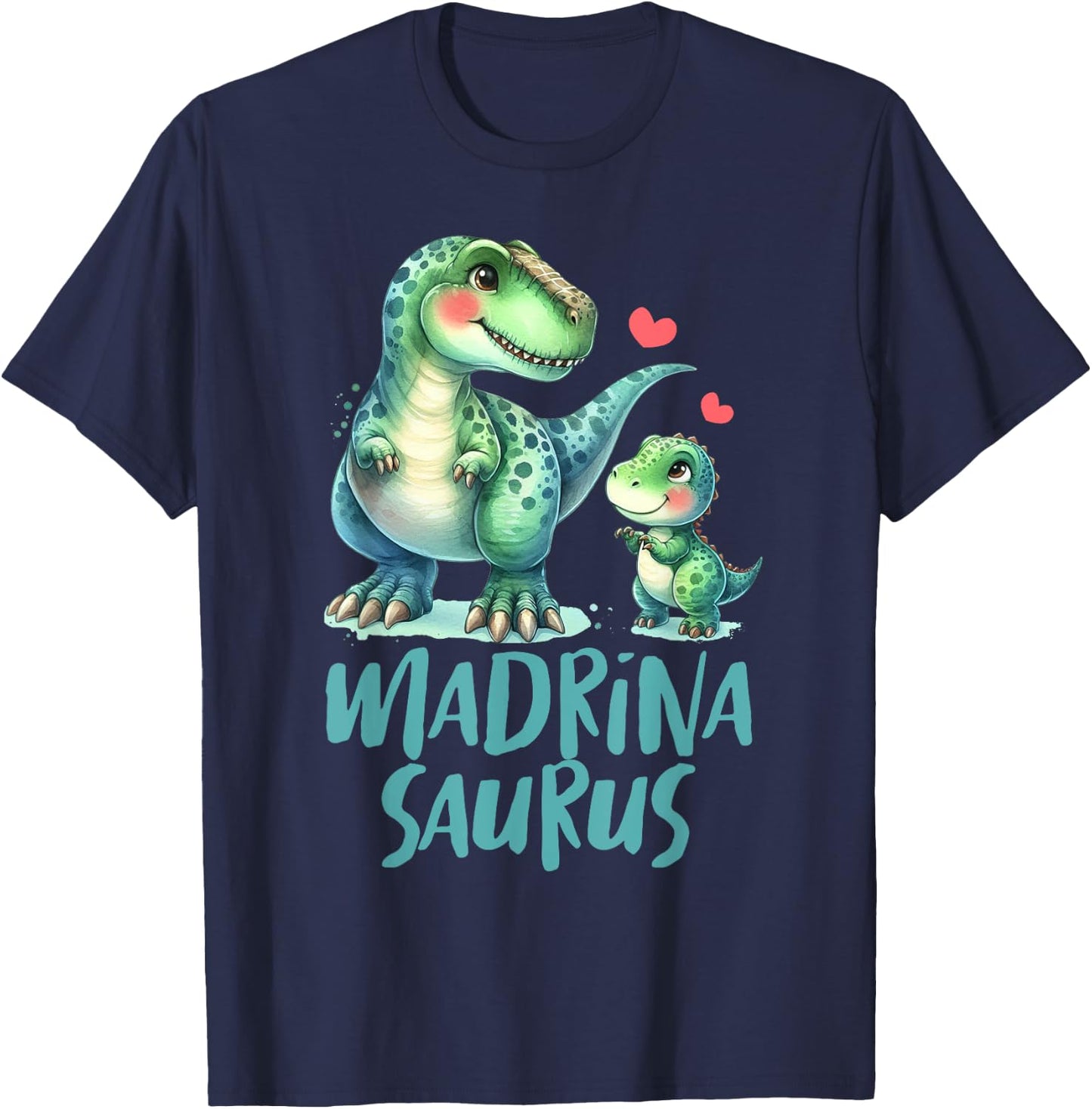 Spanish Godmother Madrina Dinosaur Lover Madrina Saurus T-Shirt - T-Shirt | Navy