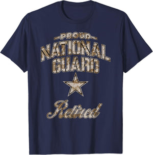 National Guard Retired Shirt (Camo) T-Shirt - T-Shirt | Navy