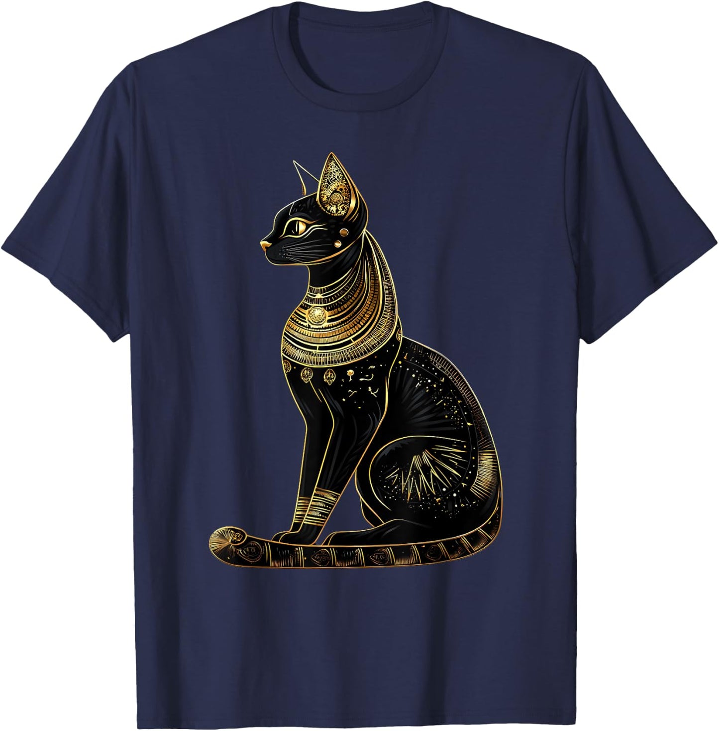 Égypte ancienne Bastet Cat Egypte Mythologie égyptologie égyptienne T-Shirt - T-Shirt | Navy