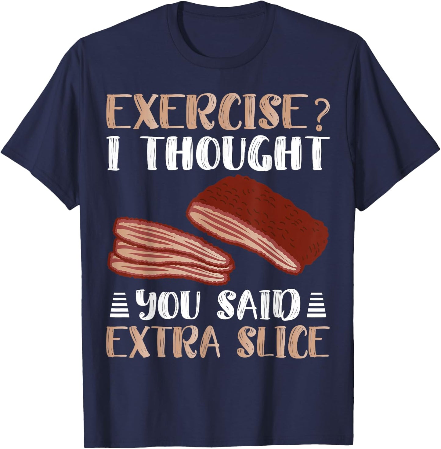 Brisket Funny Beef Grilling Cow Meat BBQ T-Shirt - T-Shirt | Navy