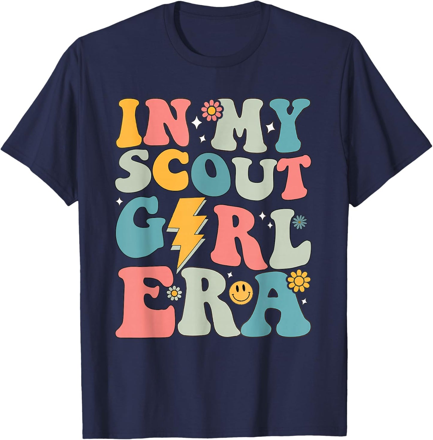 Groovy In My Scout Girl Era Women T-Shirt - T-Shirt | Navy