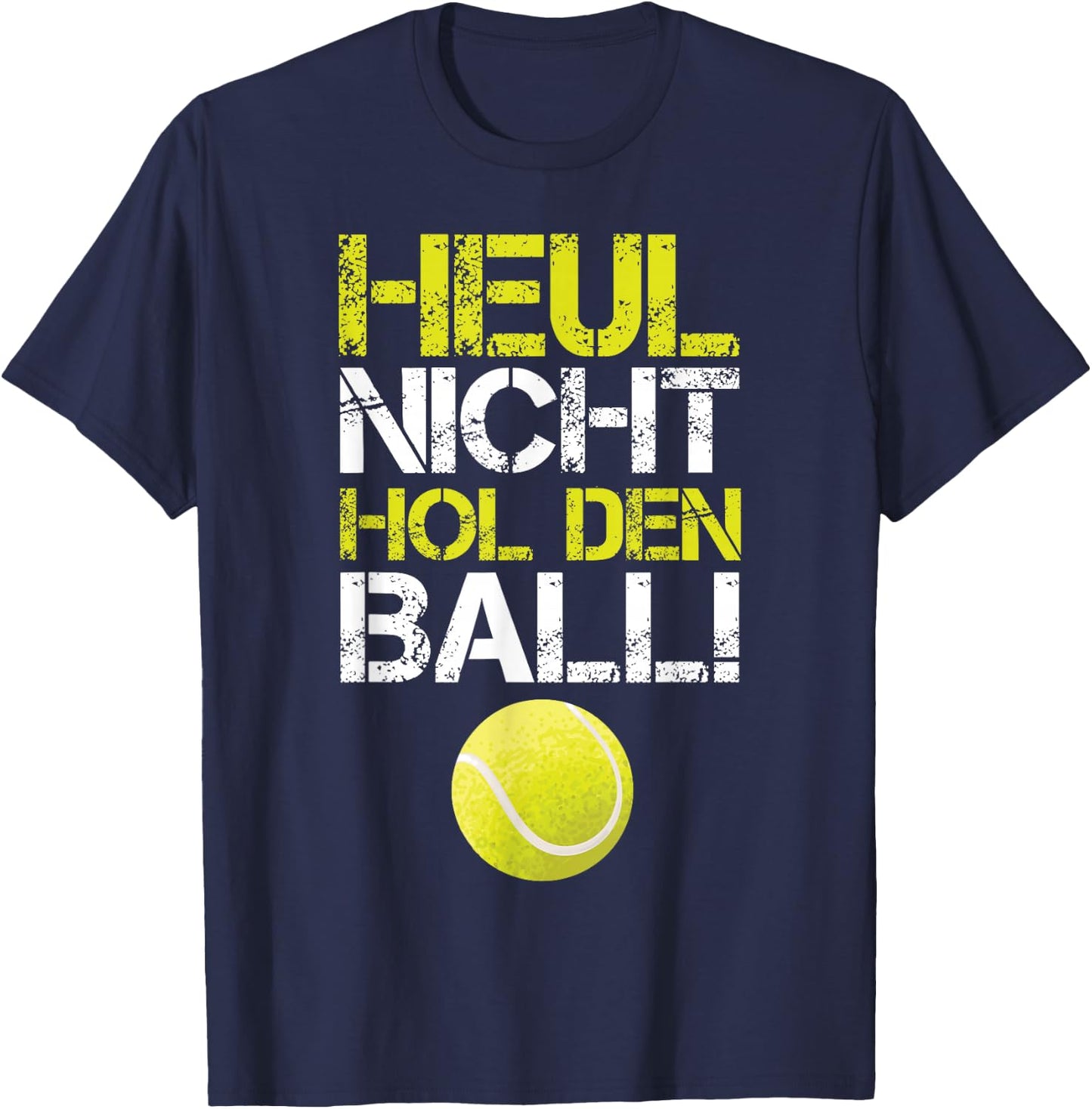 Funny Tennis Player Tennis Ball T-Shirt - T-Shirt | Navy