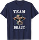 JGA Team Braut Kuh JGA Junggesellinnenabschied T-Shirt - T-Shirt | Navy