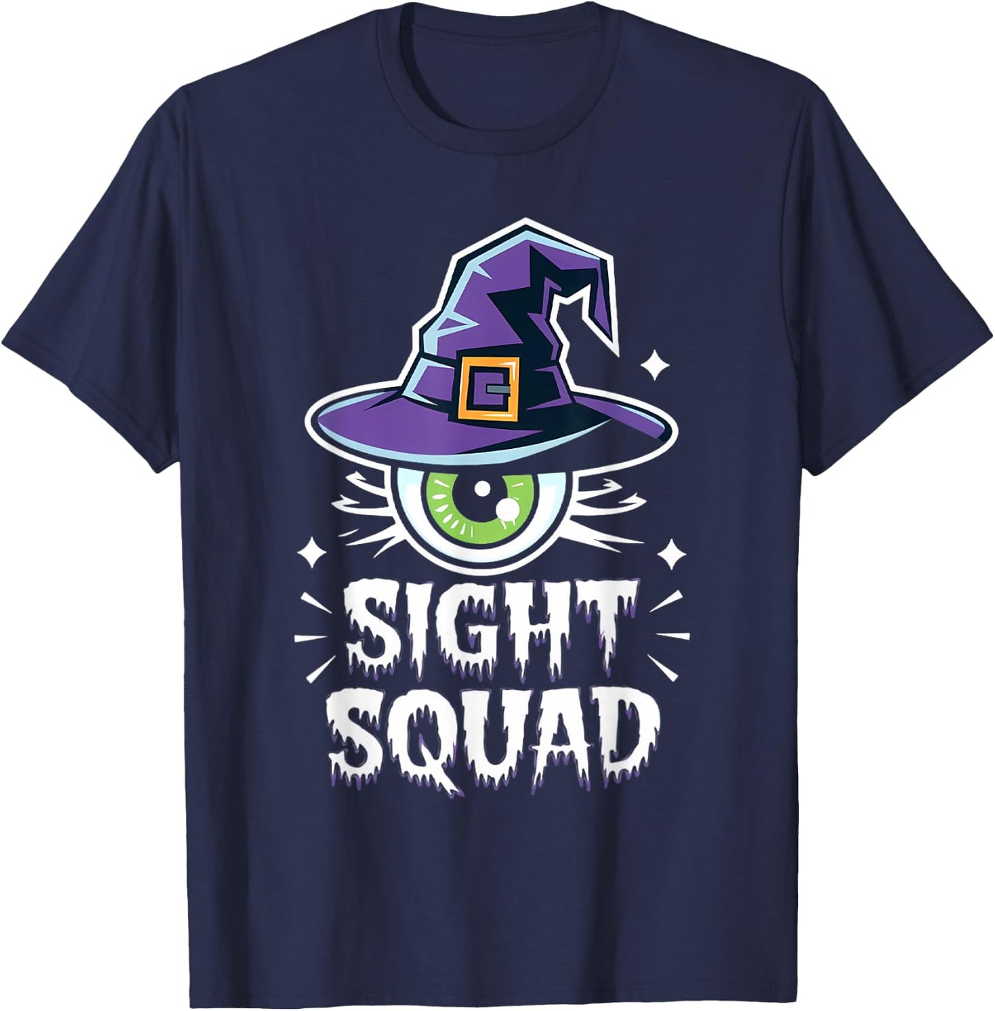 Halloween Optometrist Sight Squad Optometry Eyeball T-Shirt - T-Shirt | Navy