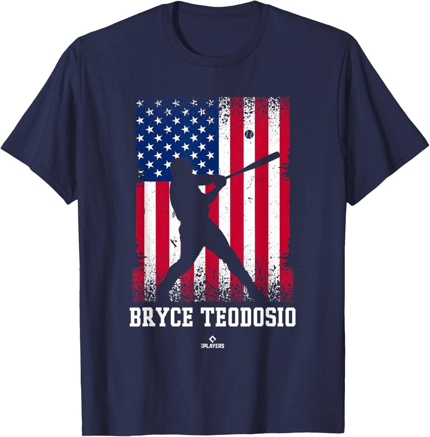 American Flag Swing Bryce Teodosio Prospect Baseball Fan T-Shirt - T-Shirt | Navy