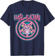 Hail Satan Death Metal Unicorn Black Dark Rock Death Metal , black T-Shirt - T-Shirt | Navy