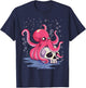 Pastel Goth Kawaii Aesthetics Anime Cute Octopus T-Shirt - T-Shirt | Navy