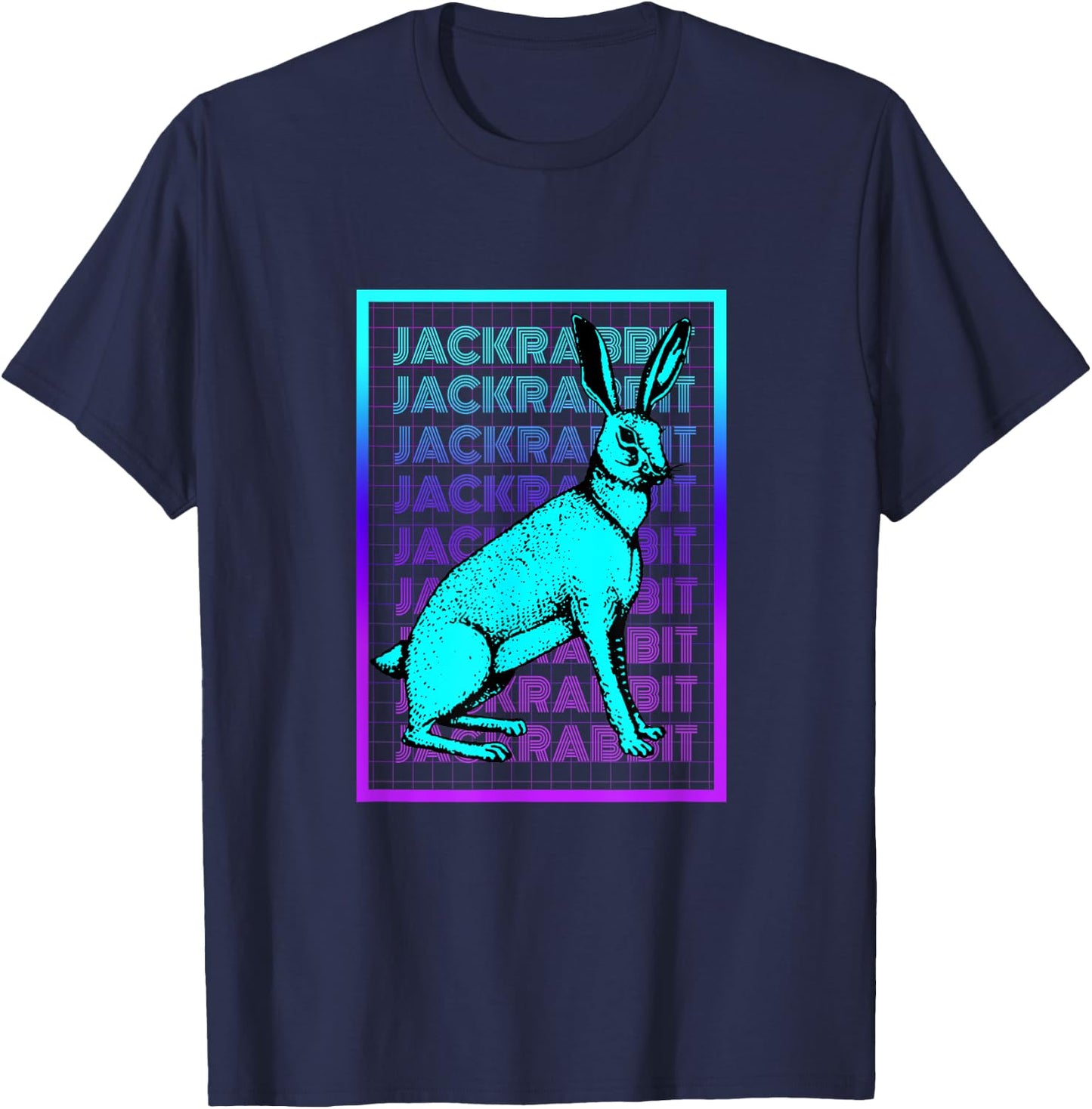Jackrabbit Vintage Retro Jackrabbit T-Shirt - T-Shirt | Navy
