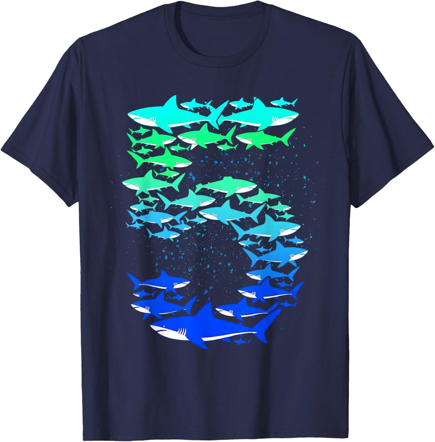 5th Birthday Kids Girls Boys 5 Year Old - Shark Number 5" T-Shirt - T-Shirt | Navy