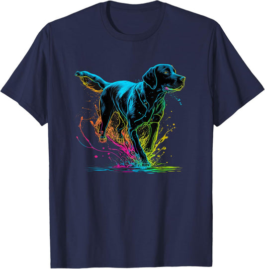 Cute Black Lab Black Labrador Retriever Puppy Dog Mom Animal T-Shirt - T-Shirt | Navy