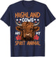 Highland Cows Are My Spirit Animal T-Shirt - T-Shirt | Navy
