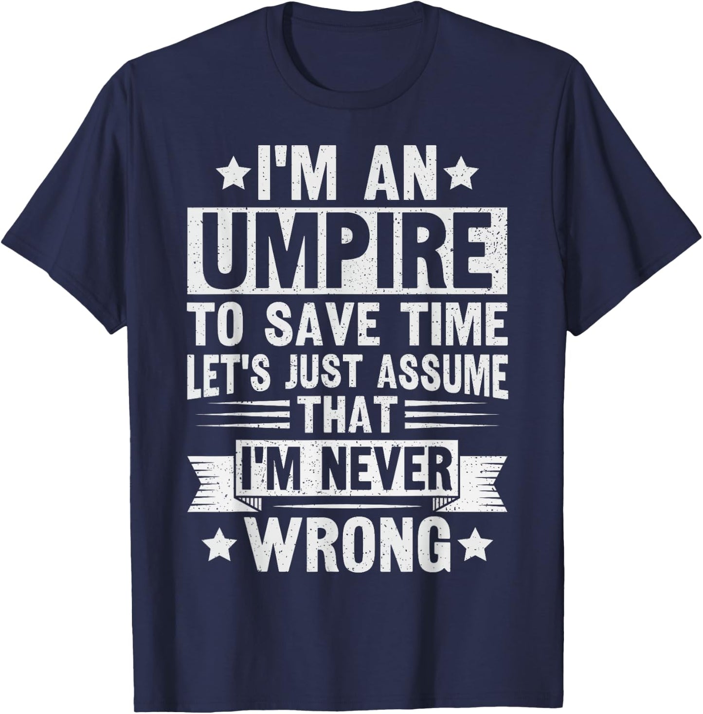 Umpire Funny Basketball Design for an Umpire T-Shirt - T-Shirt | Navy