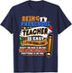 Funny Preschool Teacher Gift Sarcastic Pre-K Men Women Kids T-Shirt - T-Shirt | Navy