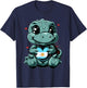 Dino Argentinian Flag Heart Argentinian Roots Argentina T-Shirt - T-Shirt | Navy