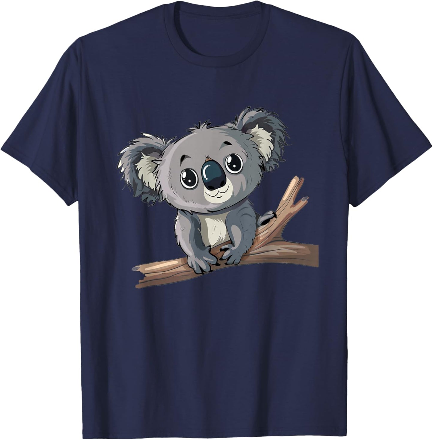 Boys Girls Funny Koala Face Costume , black T-Shirt - T-Shirt | Navy