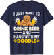Drink Beer Hang With My Doodle Goldendoodle Lover T-Shirt - T-Shirt | Navy