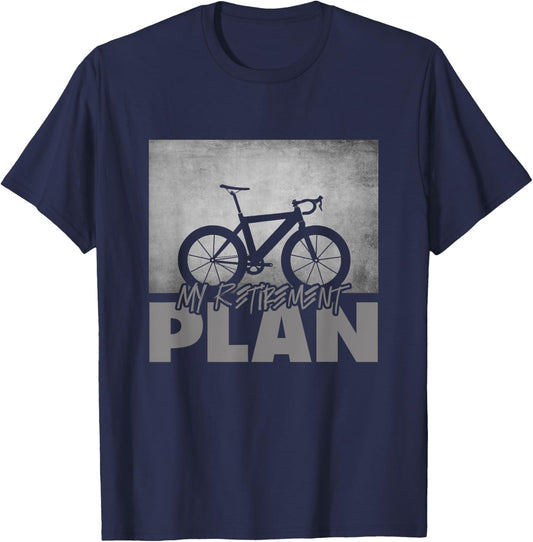 Funny Road Biking Bicycle Cycling T-Shirt - T-Shirt | Navy