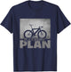 Funny Road Biking Bicycle Cycling T-Shirt - T-Shirt | Navy
