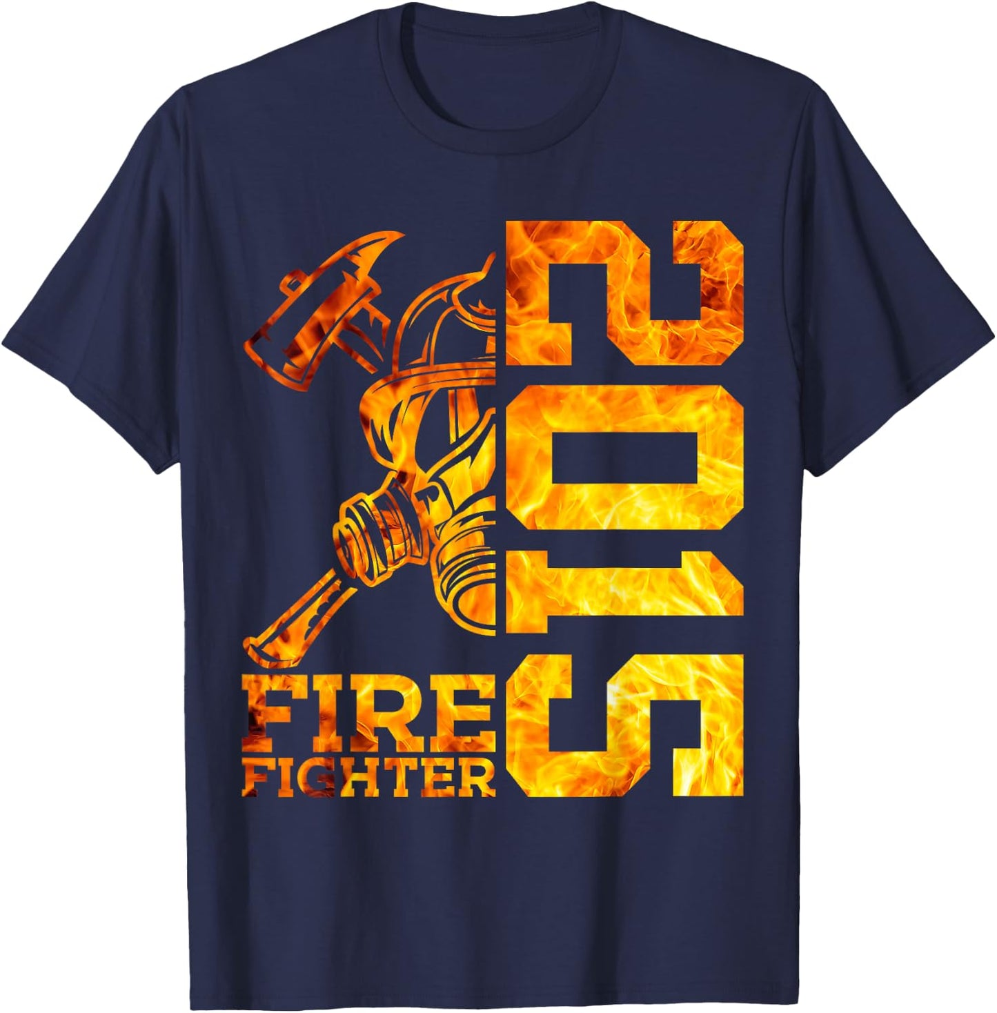 Fire Fighter 2015 11 Jahre Feuerwehr 11. Geburtstag T-Shirt - T-Shirt | Navy