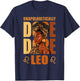 Unapologetically Cool Leo Queen Leopard Afro Women T-Shirt - T-Shirt | Navy