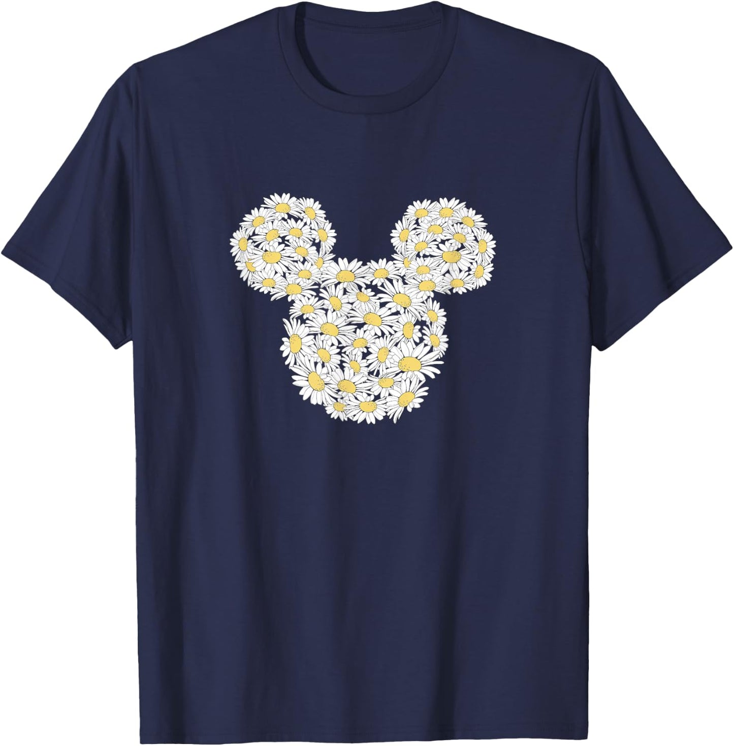 Disney Mickey And Friends Wildflower Daisy Fill Mickey Ears T-Shirt - T-Shirt | Navy