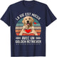 Life Is Better With A Golden Retriever , Black, S T-Shirt - T-Shirt | Navy